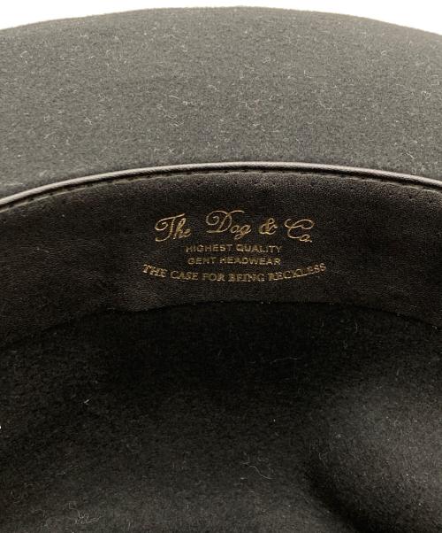 THE H.W.DOG&CO.（エイチダブリュードッグアンドコー）THE H.W.DOG&CO. (エイチダブリュードッグアンドコー) FRONT-H ウールハット ブラック サイズ:38の古着・服飾アイテム