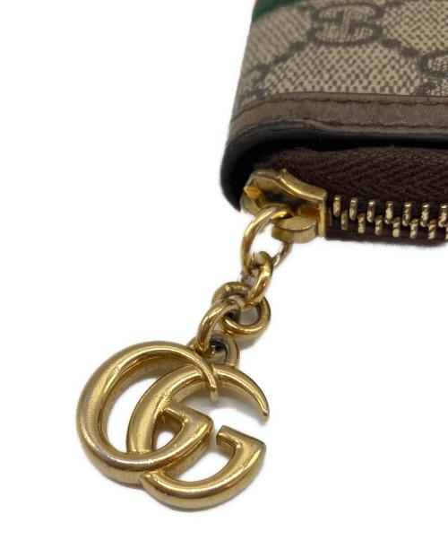 GUCCI（グッチ）GUCCI (グッチ) シェリーラインGGキャンバスPVCキーケース ブラウンの古着・服飾アイテム