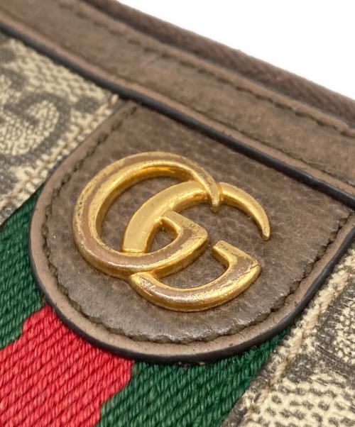 GUCCI（グッチ）GUCCI (グッチ) シェリーラインGGキャンバスPVCキーケース ブラウンの古着・服飾アイテム