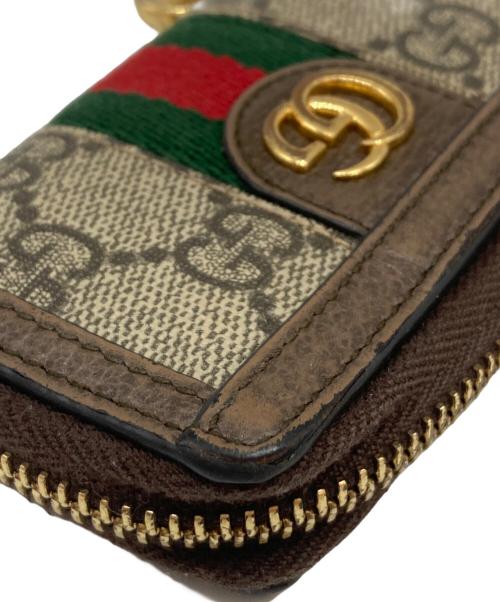 GUCCI（グッチ）GUCCI (グッチ) シェリーラインGGキャンバスPVCキーケース ブラウンの古着・服飾アイテム