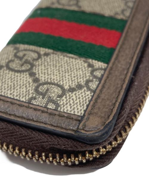 GUCCI（グッチ）GUCCI (グッチ) シェリーラインGGキャンバスPVCキーケース ブラウンの古着・服飾アイテム