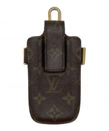 LOUIS VUITTON（ルイ ヴィトン）の古着「モノグラム エテュイ テレフォン インターナショナル PM」｜ブラウン