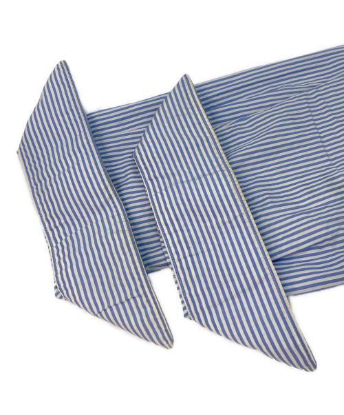 COMME des GARCONS SHIRT（コムデギャルソンシャツ）COMME des GARCONS SHIRT (コムデギャルソンシャツ) ストライプシャツトレンチコート ブルー サイズ:Mの古着・服飾アイテム