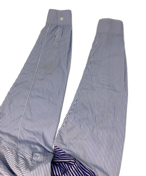 COMME des GARCONS SHIRT（コムデギャルソンシャツ）COMME des GARCONS SHIRT (コムデギャルソンシャツ) ストライプシャツトレンチコート ブルー サイズ:Mの古着・服飾アイテム