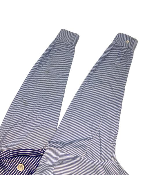 COMME des GARCONS SHIRT（コムデギャルソンシャツ）COMME des GARCONS SHIRT (コムデギャルソンシャツ) ストライプシャツトレンチコート ブルー サイズ:Mの古着・服飾アイテム