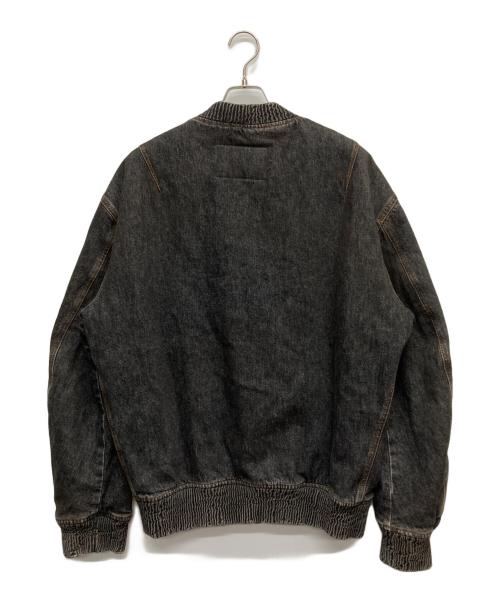 DIESEL（ディーゼル）DIESEL (ディーゼル) D-WELTIK デニムMA-1 フライトジャケット グレー サイズ:Mの古着・服飾アイテム