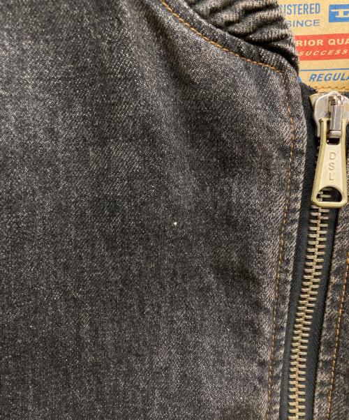 DIESEL（ディーゼル）DIESEL (ディーゼル) D-WELTIK デニムMA-1 フライトジャケット グレー サイズ:Mの古着・服飾アイテム