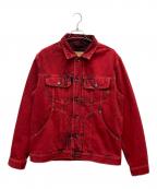 DIESELディーゼル）の古着「Denim Jackets CL-D-RILEY」｜レッド