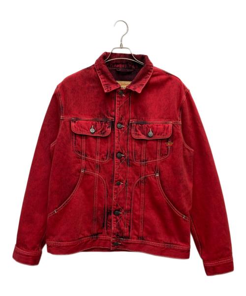 DIESEL（ディーゼル）DIESEL (ディーゼル) Denim Jackets CL-D-RILEY レッド サイズ:Lの古着・服飾アイテム