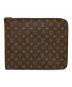 LOUIS VUITTON（ルイ ヴィトン）の古着「ポッシュ・ドキュマン・クラッチバッグ」｜ブラウン