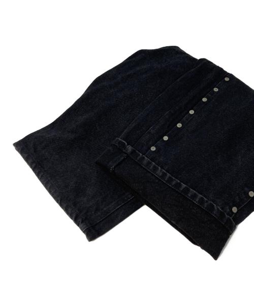 AFB（エーエフビー）AFB (エーエフビー) DOUBLE KNEE STUDDED PANTS ブラック サイズ:Mの古着・服飾アイテム