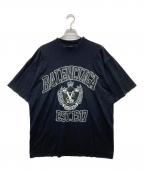 BALENCIAGAバレンシアガ）の古着「College T-Shirt Dirty」｜ブラック