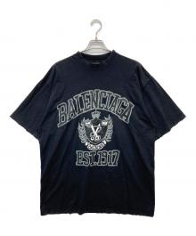 BALENCIAGA（バレンシアガ）の古着「College T-Shirt Dirty」｜ブラック