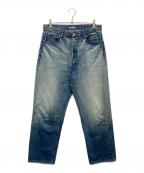 AURALEEオーラリー）の古着「SELVEDGE FADED HEAVY DENIM WIDE PANTS」｜インディゴ