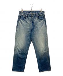 AURALEE（オーラリー）の古着「SELVEDGE FADED HEAVY DENIM WIDE PANTS」｜インディゴ