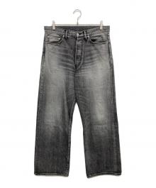 Graphpaper（グラフペーパー）の古着「Selvage Denim Five Pocket Wide Straight Pants」｜グレー