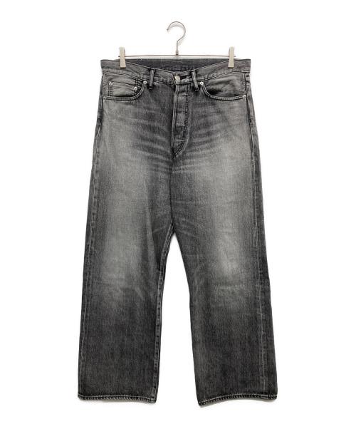 Graphpaper（グラフペーパー）Graphpaper (グラフペーパー) Selvage Denim Five Pocket Wide Straight Pants グレー サイズ:2の古着・服飾アイテム