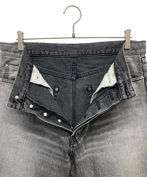 Graphpaper（グラフペーパー）Graphpaper (グラフペーパー) Selvage Denim Five Pocket Wide Straight Pants グレー サイズ:2の古着・服飾アイテム