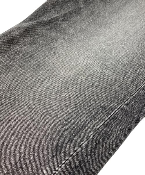 Graphpaper（グラフペーパー）Graphpaper (グラフペーパー) Selvage Denim Five Pocket Wide Straight Pants グレー サイズ:2の古着・服飾アイテム