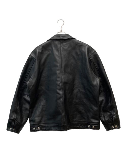 Schott（ショット）Schott (ショット) LEATHER TRACKER JACKET ブラック サイズ:XLの古着・服飾アイテム