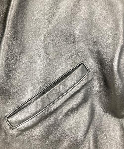 Schott（ショット）Schott (ショット) LEATHER TRACKER JACKET ブラック サイズ:XLの古着・服飾アイテム