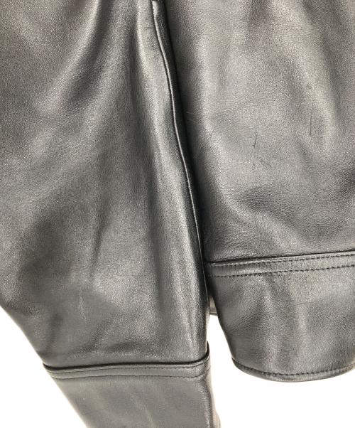 Schott（ショット）Schott (ショット) LEATHER TRACKER JACKET ブラック サイズ:XLの古着・服飾アイテム
