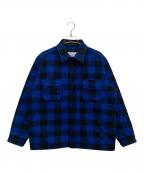 Subcultureサブカルチャー）の古着「Heavy Buffalo Check Jacket」｜ブルー