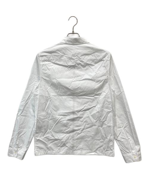 PRADA（プラダ）PRADA (プラダ) トライアングルパッチジップシャツ ホワイト サイズ:Sの古着・服飾アイテム