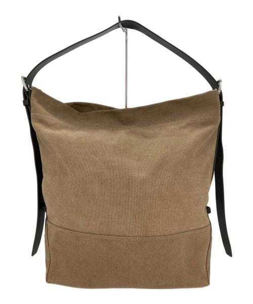LEMAIRE（ルメール）LEMAIRE (ルメール) CANVAS BELTED TOTE ブラウンの古着・服飾アイテム