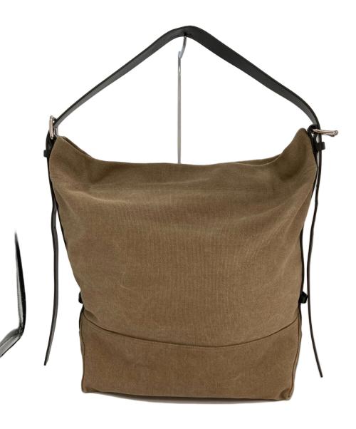 LEMAIRE（ルメール）LEMAIRE (ルメール) CANVAS BELTED TOTE ブラウンの古着・服飾アイテム