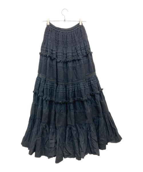CHAOS（カオス）CHAOS (カオス) ガゼットクロススカート ブラック サイズ:Fの古着・服飾アイテム
