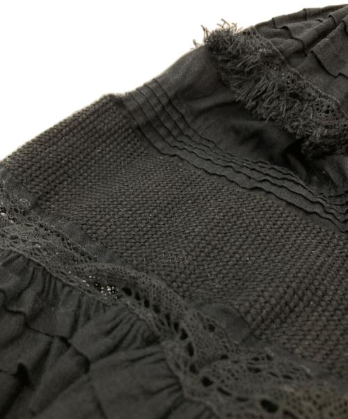 CHAOS（カオス）CHAOS (カオス) ガゼットクロススカート ブラック サイズ:Fの古着・服飾アイテム
