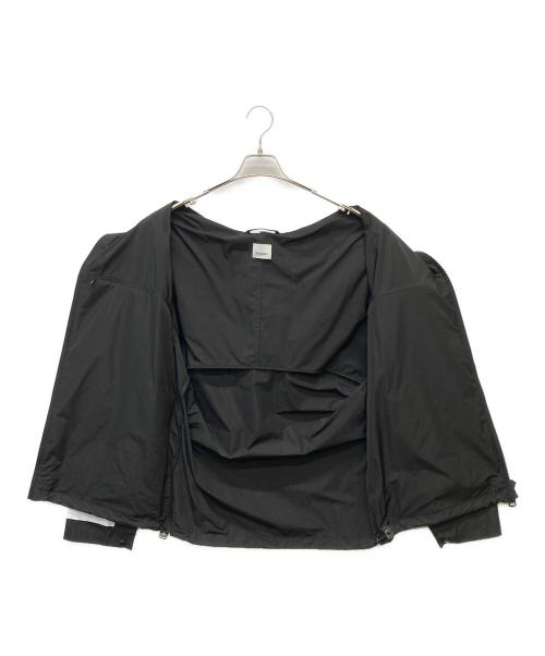 BURBERRY（バーバリー）BURBERRY (バーバリー) サイドロゴプリントナイロンフーデッドブルゾン ブラック サイズ:Mの古着・服飾アイテム