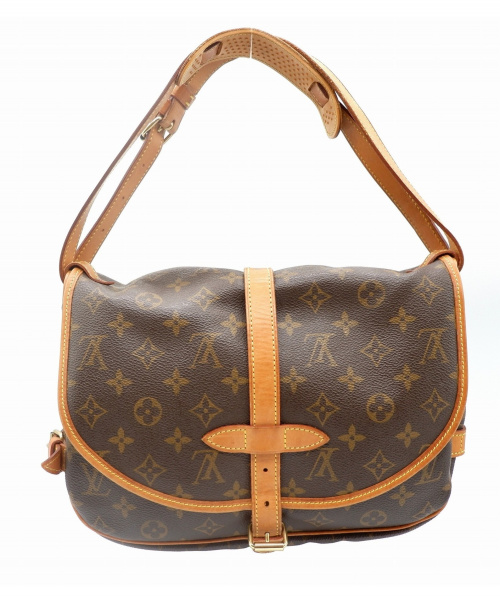 LOUIS VUITTON（ルイ ヴィトン）LOUIS VUITTON (ルイヴィトン) ソミュール30 ショルダーバッグ ブラウン サイズ:30 モノグラム M42256 MB0070の古着・服飾アイテム