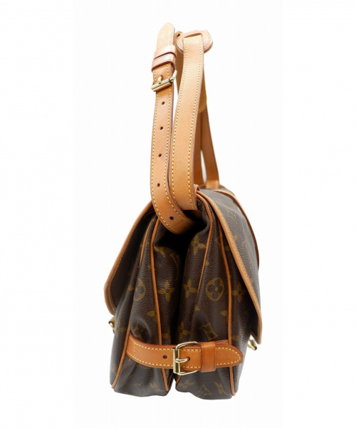 LOUIS VUITTON（ルイ ヴィトン）LOUIS VUITTON (ルイヴィトン) ソミュール30 ショルダーバッグ ブラウン サイズ:30 モノグラム M42256 MB0070の古着・服飾アイテム