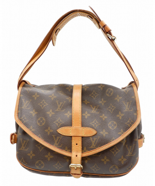 LOUIS VUITTON（ルイ ヴィトン）LOUIS VUITTON (ルイヴィトン) ソミュール30 ショルダーバッグ ブラウン サイズ:30 モノグラム M42256 MB0070の古着・服飾アイテム