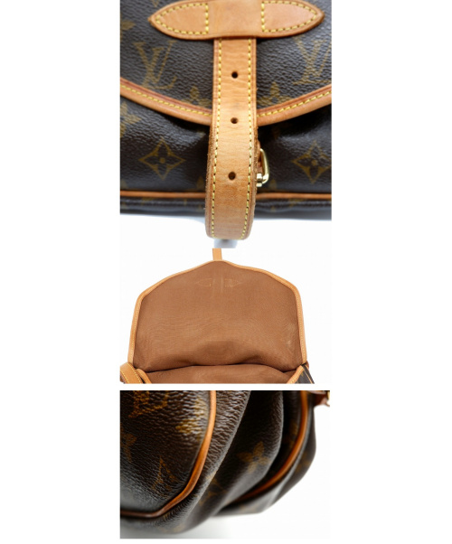 LOUIS VUITTON（ルイ ヴィトン）LOUIS VUITTON (ルイヴィトン) ソミュール30 ショルダーバッグ ブラウン サイズ:30 モノグラム M42256 MB0070の古着・服飾アイテム