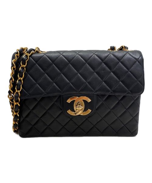 CHANEL（シャネル）CHANEL (シャネル) シングルフラップデカマトラッセ ブラック サイズ:30の古着・服飾アイテム