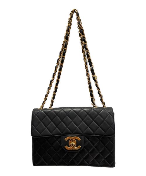 CHANEL（シャネル）CHANEL (シャネル) シングルフラップデカマトラッセ ブラック サイズ:30の古着・服飾アイテム