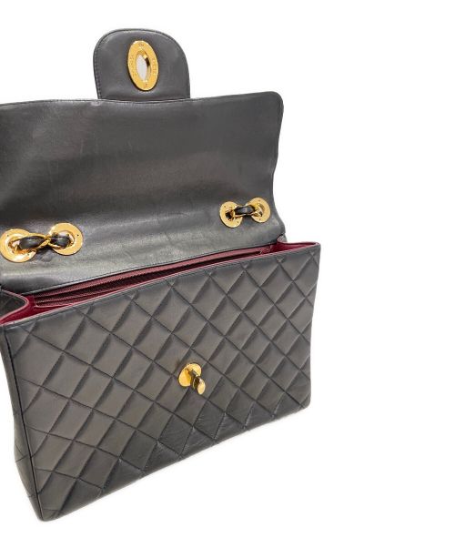CHANEL（シャネル）CHANEL (シャネル) シングルフラップデカマトラッセ ブラック サイズ:30の古着・服飾アイテム