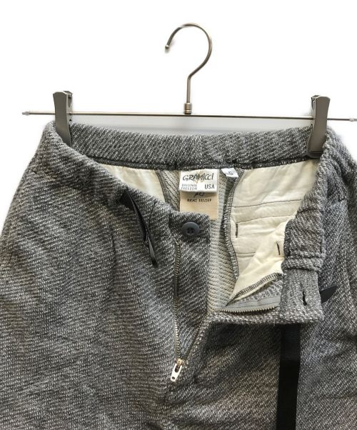 GRAMICCI（グラミチ）GRAMICCI (グラミチ) REMI RELIEF (レミレリーフ) 別注インディゴラインショーツ グレー サイズ:Sの古着・服飾アイテム