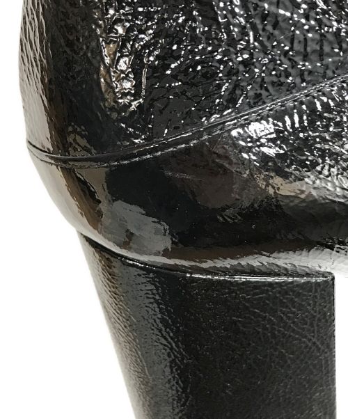 VALENTINO GARAVANI（ヴァレンティノ・ガラヴァーニ）VALENTINO GARAVANI (ヴァレンティノ・ガラヴァーニ) パテントスタッズブーツ ブラック サイズ:36の古着・服飾アイテム