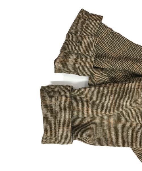 KAGURE（カグレ）KAGURE (カグレ) ウールリネンテーラージャケット ブラウン サイズ:FREEの古着・服飾アイテム