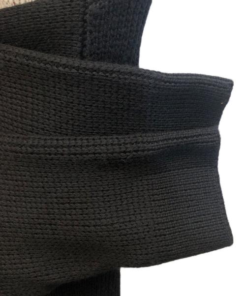 CABAN（キャバン）CABaN (キャバン) ウールジャカード Vネックカーディガン ブラック サイズ:Mの古着・服飾アイテム