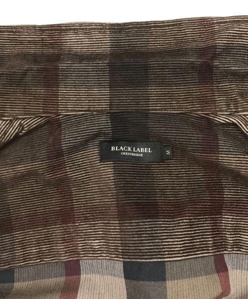BLACK LABEL CRESTBRIDGE（ブラックレーベル クレストブリッジ）BLACK LABEL CRESTBRIDGE (ブラックレーベル クレストブリッジ) チェックコーデュロイジャケット ブラウン サイズ:M 未使用品の古着・服飾アイテム