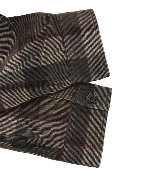 BLACK LABEL CRESTBRIDGE（ブラックレーベル クレストブリッジ）BLACK LABEL CRESTBRIDGE (ブラックレーベル クレストブリッジ) チェックコーデュロイジャケット ブラウン サイズ:M 未使用品の古着・服飾アイテム