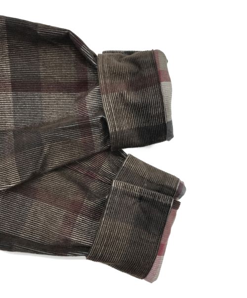 BLACK LABEL CRESTBRIDGE（ブラックレーベル クレストブリッジ）BLACK LABEL CRESTBRIDGE (ブラックレーベル クレストブリッジ) チェックコーデュロイジャケット ブラウン サイズ:M 未使用品の古着・服飾アイテム