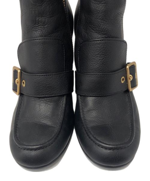 BLUE LABEL CRESTBRIDGE（ブルーレーベルクレストブリッジ）BLUE LABEL CRESTBRIDGE (ブルーレーベルクレストブリッジ) ブーツ ブラック サイズ:Sの古着・服飾アイテム