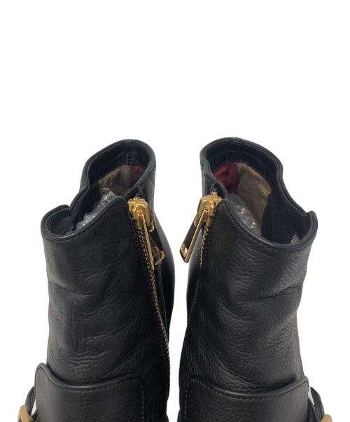 BLUE LABEL CRESTBRIDGE（ブルーレーベルクレストブリッジ）BLUE LABEL CRESTBRIDGE (ブルーレーベルクレストブリッジ) ブーツ ブラック サイズ:Sの古着・服飾アイテム
