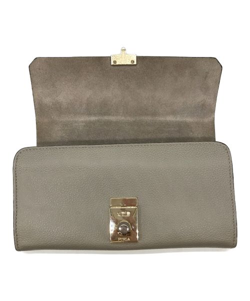 FURLA（フルラ）FURLA (フルラ) 1927 CONTINENTAL WALLET ベージュの古着・服飾アイテム